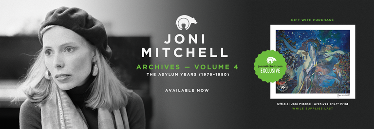 Official Joni Mitchell Portrait Signature Tee Shirt